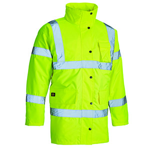 Large Yellow WorkGlow® Hi-Vis Motorway Jacket